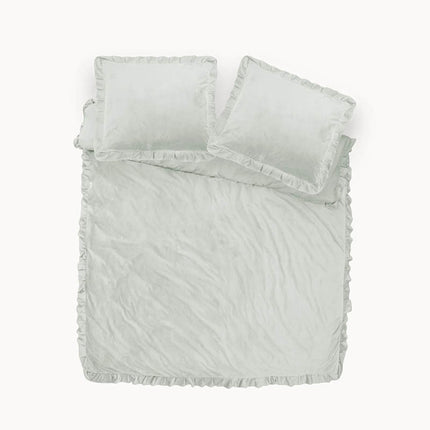 Dreamhouse Velvet Ruffles Dekbedovertrek - Wit