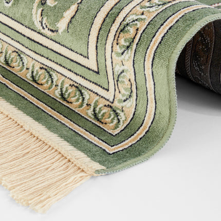 Vloerkleed Antik Flowers  - creme, groen