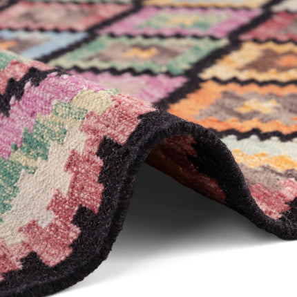Vloerkleed Zara Rechthoekig - Zwart Multicolor
