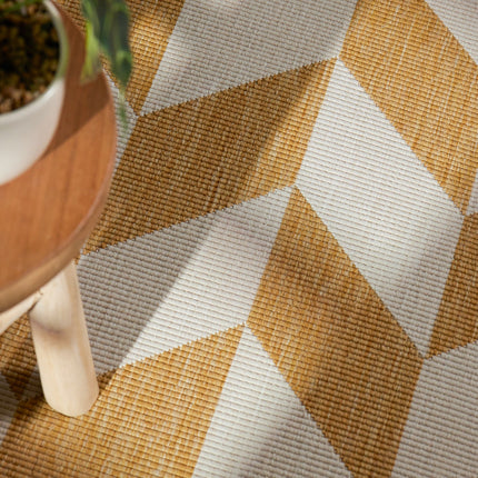 Ted Baker Vloerkleed Terrick Rechthoekig - Oker Wit