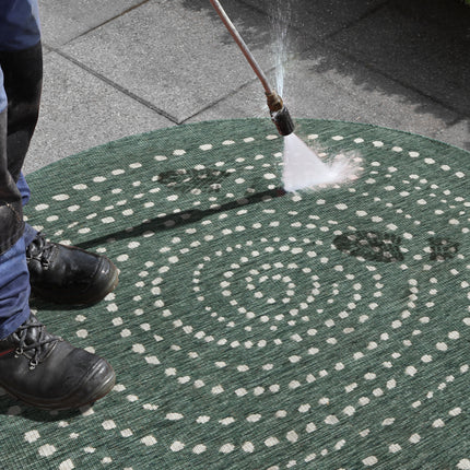 Vloerkleed Bali  - groen, creme