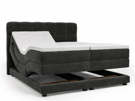 Elektrische Boxspring Lucca - Zwart