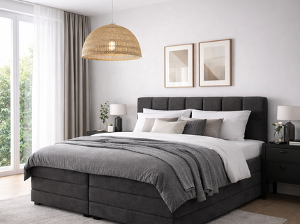 Elektrische Boxspring Lucca - Zwart