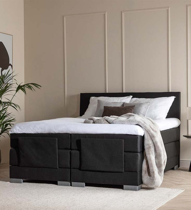 Elektrische Boxspringset Julia - Zwart 90 x 210