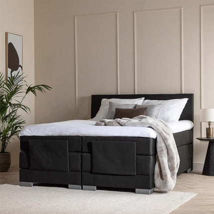 Elektrische Boxspringset Julia - Zwart 90 x 210