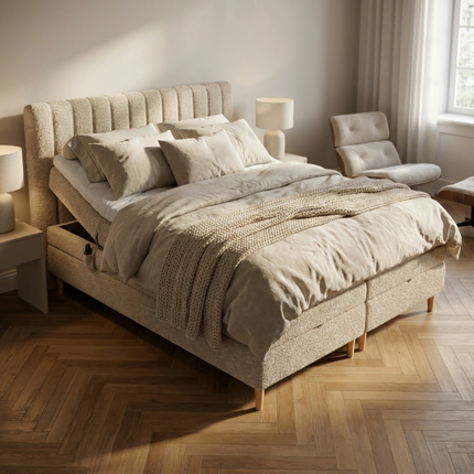 Elektrische Boxspring met Opbergruimte Savoy