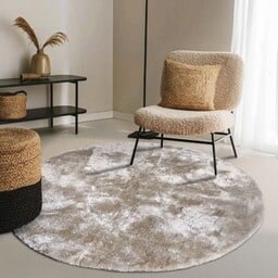 Elle Decoration Cosy Vloerkleed Calida Rond - Creme