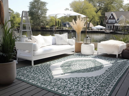 Elle Decoration Dubbelzijdig Buitenkleed Meekly - Groen