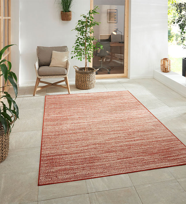 Elle Decoration Dubbelzijdig vloerkleed Mélange - Terra