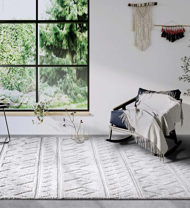 Elle Decoration Gallery Vloerkleed Itinerance - Crème Wit