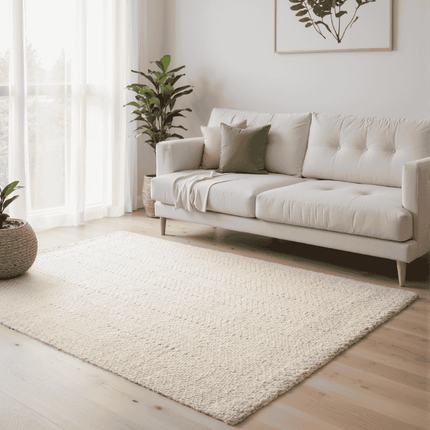 Elle Decoration Jute Wol Vloerkleed - Naturel