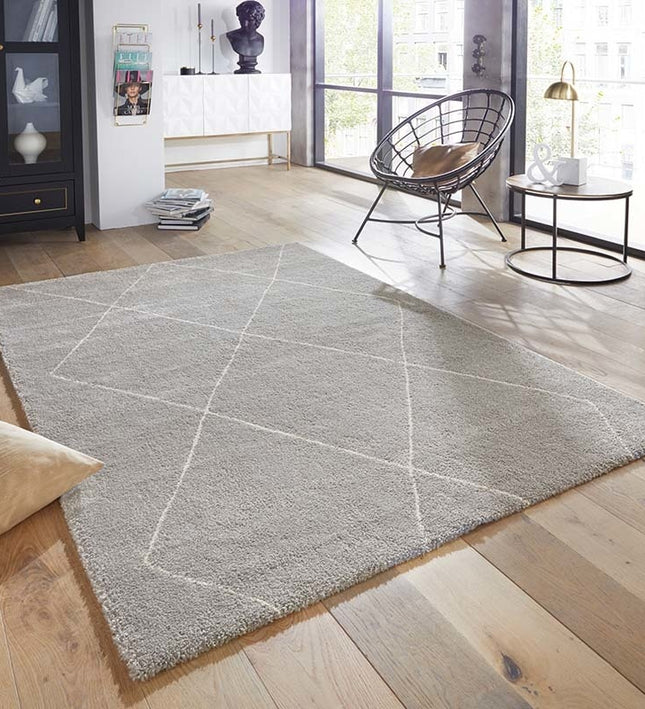 Elle Decoration New York Vloerkleed Massy - Grijs