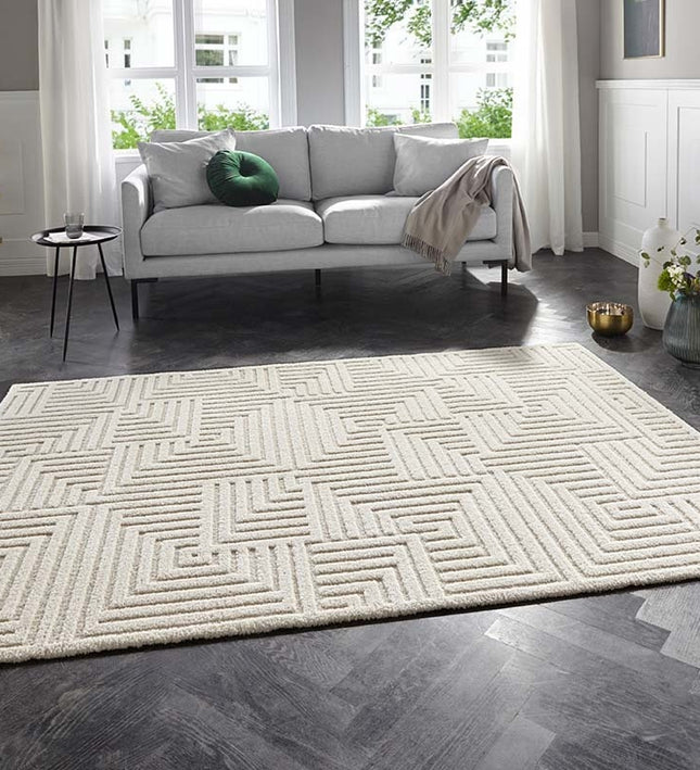 Elle Decoration New York Vloerkleed Mindanao  - Creme