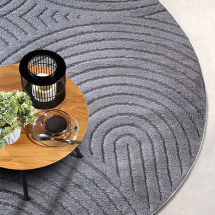 Elle Decoration Vloerkleed Elle Decoration - New York Rond  - Antraciet