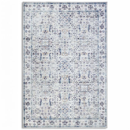 Elle Decoration Vloerkleed Saveh - Creme/blauw