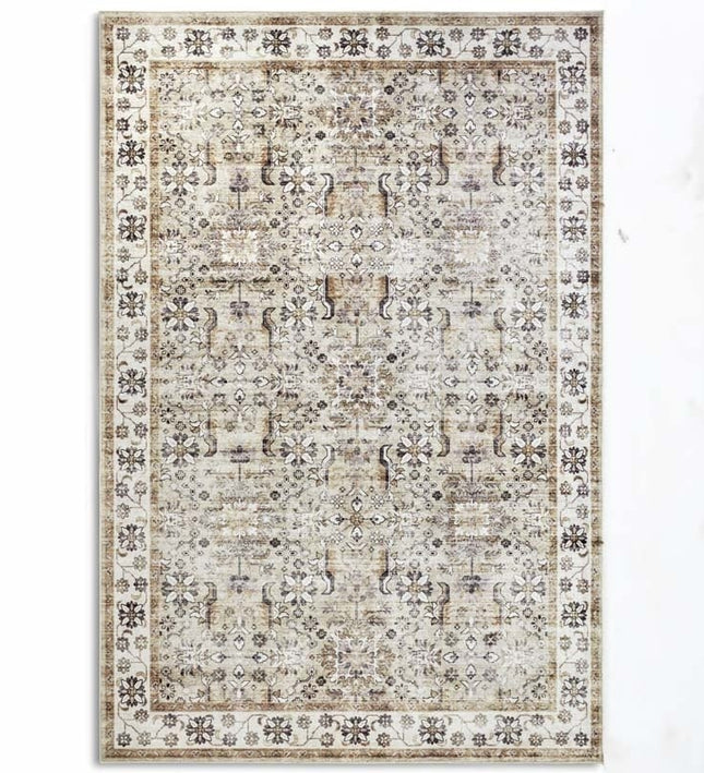 Elle Decoration Vloerkleed Saveh - Creme/goud