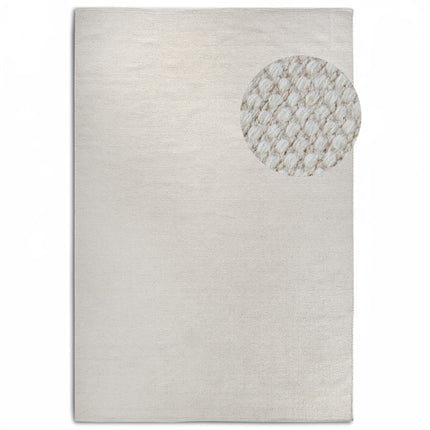 Elle Decoration Wollen vloerkleed Dehli Pradesh - Natural Wit