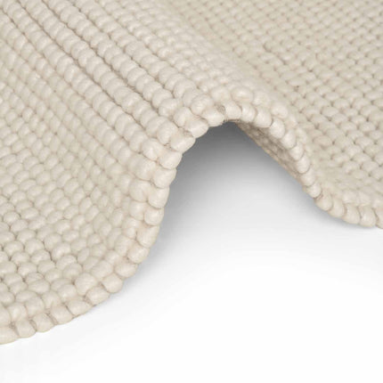 Vloerkleed Diana Rond - Natuurlijk Wit