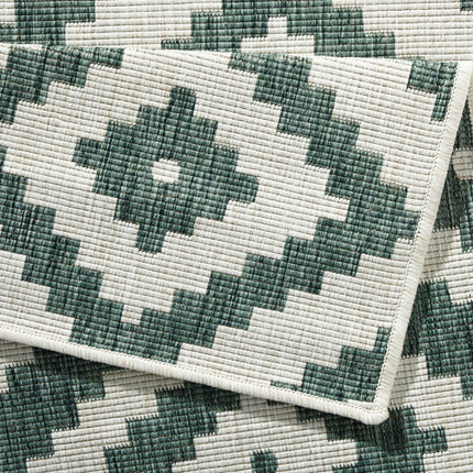 Vloerkleed Malta Rechthoekig - groen, creme