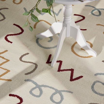 Vloerkleed Fiete Rechthoekig - Creme Multicolor