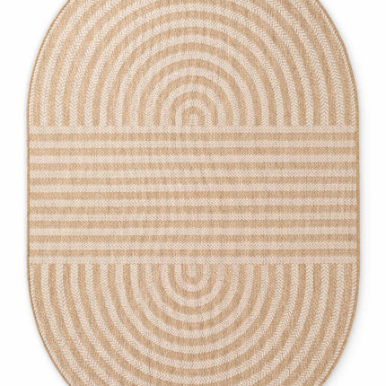 Ted Baker Vloerkleed Woodfield Ovaal - Jute/Wit