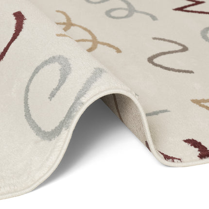 Vloerkleed Fiete Rond - Creme Multicolor