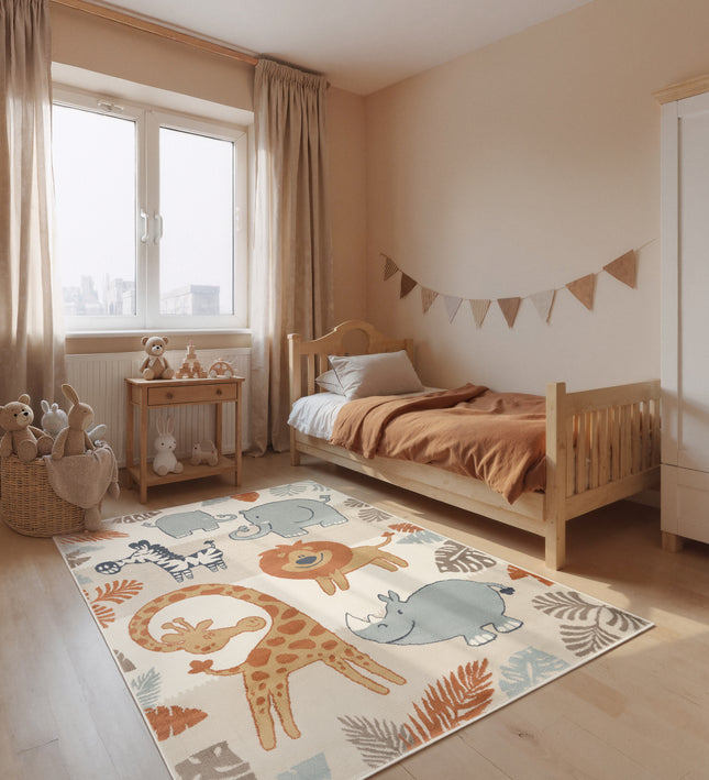 Vloerkleed Savanna Rechthoekig - Creme Multicolor