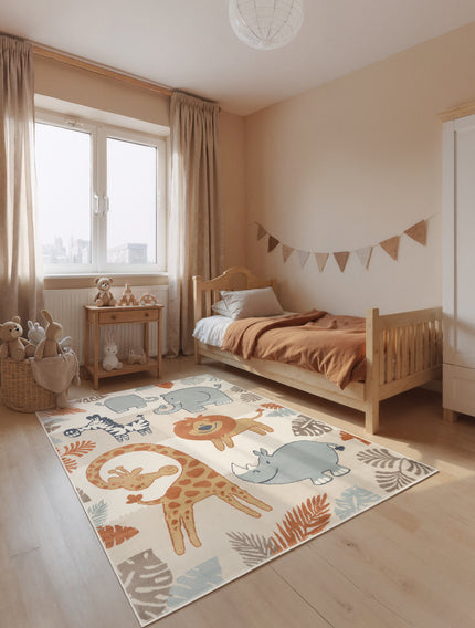 Vloerkleed Savanna Rechthoekig - Creme Multicolor