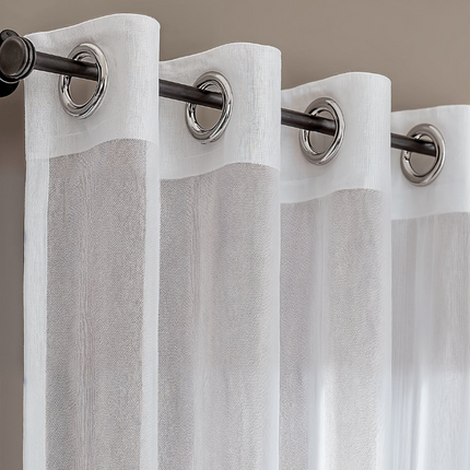 Fresh and Co 2-PACK: Vitrage Gordijnen - Haken of Ringen