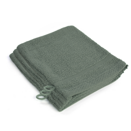 VOORDEEL Badtextielset - Groen, Grijs en Terra