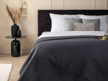 Fresh and Co Bedsprei Ultrasonic Prisma - Antraciet