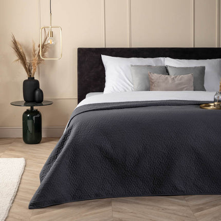 Fresh and Co Bedsprei Ultrasonic Prisma - Antraciet