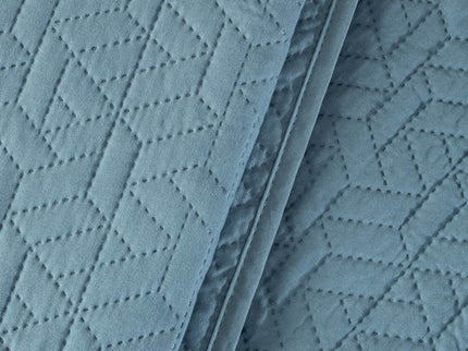 Fresh and Co Bedsprei Ultrasonic Prisma - Blauw