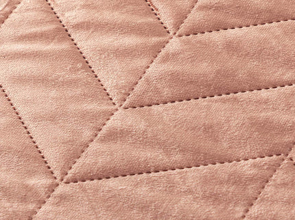 Fresh and Co Bedsprei Velvet Prisma - Roze