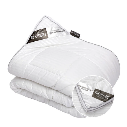 Fresh and Co Dekbed - Hotel Stripe Micro Dons - 4-Seizoenen