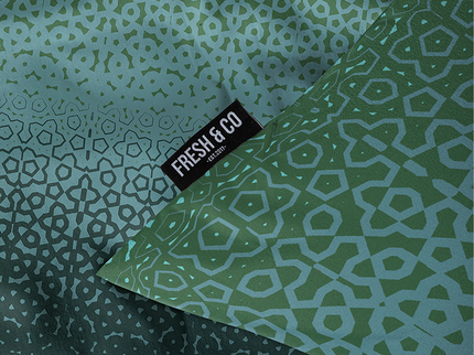 Fresh and Co Dekbedovertrek Culture Blue
