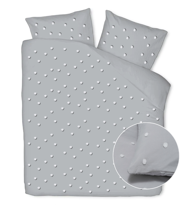 Fresh and Co Dekbedovertrek Ibiza Ava - Grijs