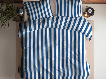 Fresh and Co Dekbedovertrek Katoen - Annefleur - Kobalt