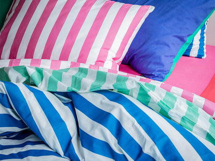 Fresh and Co Dekbedovertrek Katoen - Annefleur - Kobalt