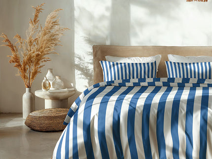 Fresh and Co Dekbedovertrek Katoen - Annefleur - Kobalt