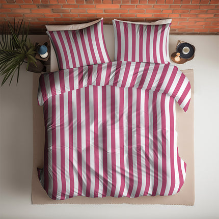 Fresh and Co Dekbedovertrek Katoen - Annefleur - Roze