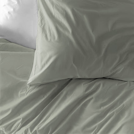 Fresh and Co Dekbedovertrek Katoen-Flanel - Uni - Groen