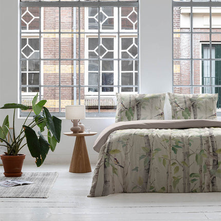 Fresh and Co Dekbedovertrek Katoen-Satijn - Birch & Birds