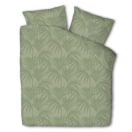 Fresh and Co Dekbedovertrek Mink Palms - Jade