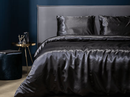 Fresh and Co Dekbedovertrek Silk Satin - Antraciet
