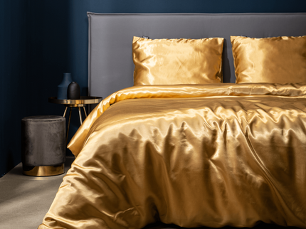 Fresh and Co Dekbedovertrek Silk Satin - Goud