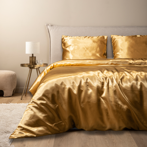 Fresh and Co Dekbedovertrek Silk Satin - Goud