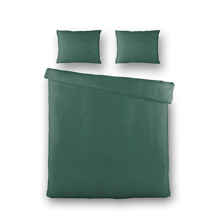 Fresh and Co Dekbedovertrek Silk Satin - Groen - 140 x 200/220 cm