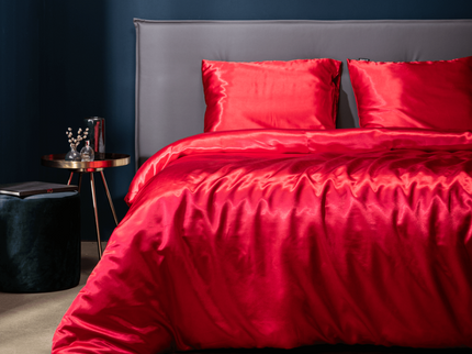 Fresh and Co Dekbedovertrek  Silk Satin - Rood