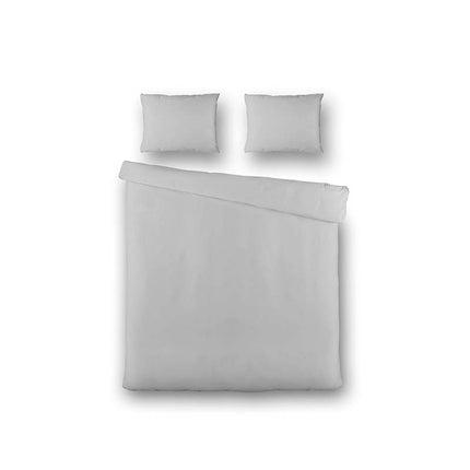 Fresh and Co Dekbedovertrek Silk Satin - Zilvergrijs